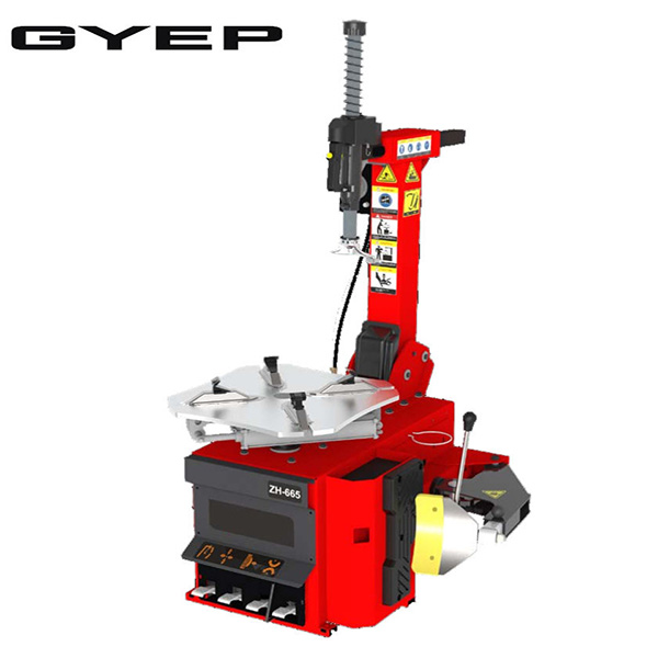 High Quality Semi-automatic Side Swing Arm Tyre Changer with Pneumatically Operated Tilting Back Post