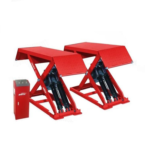 3.0 Ton Capacity U-Z30 / Z30Y Scissor Car Lift with Hydraulic Self-locking Safety System and Explosion Proof Device